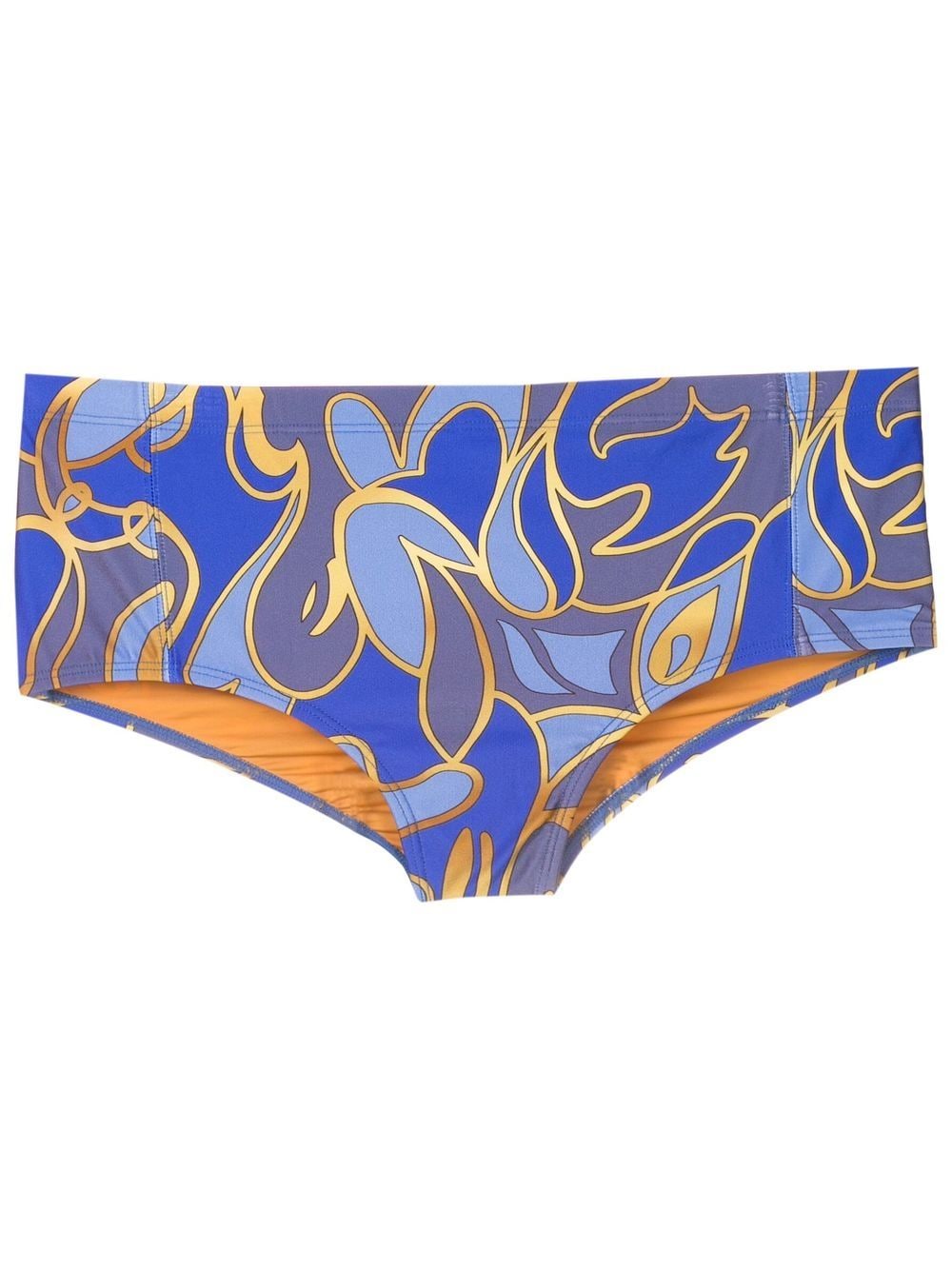 Lygia & Nanny abstract-print slip-on swim trunks - Blue von Lygia & Nanny