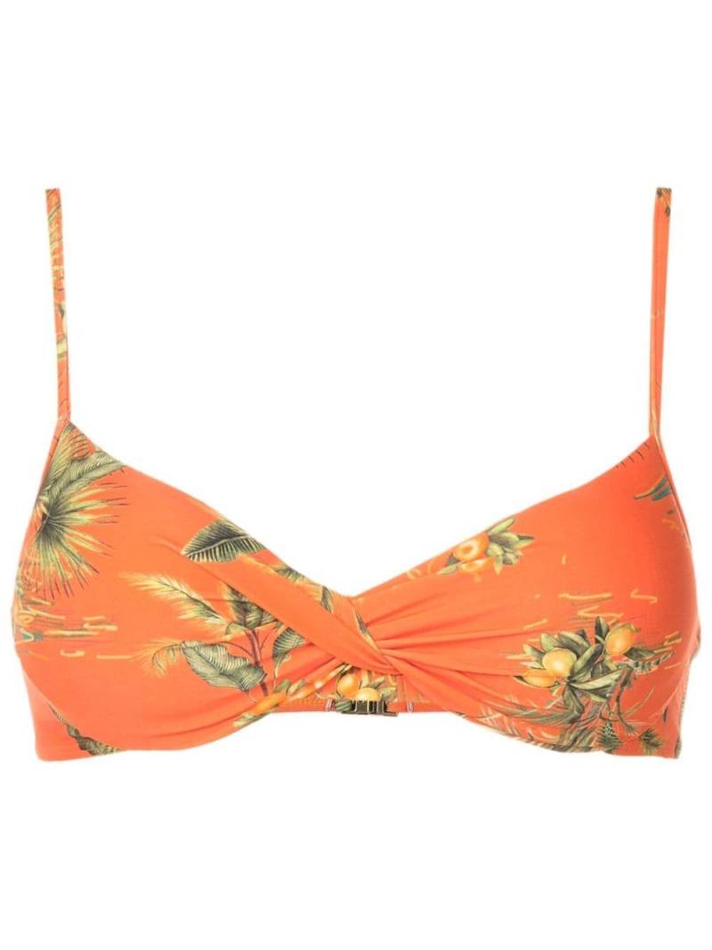 Lygia & Nanny floral-print bikini top - Orange von Lygia & Nanny