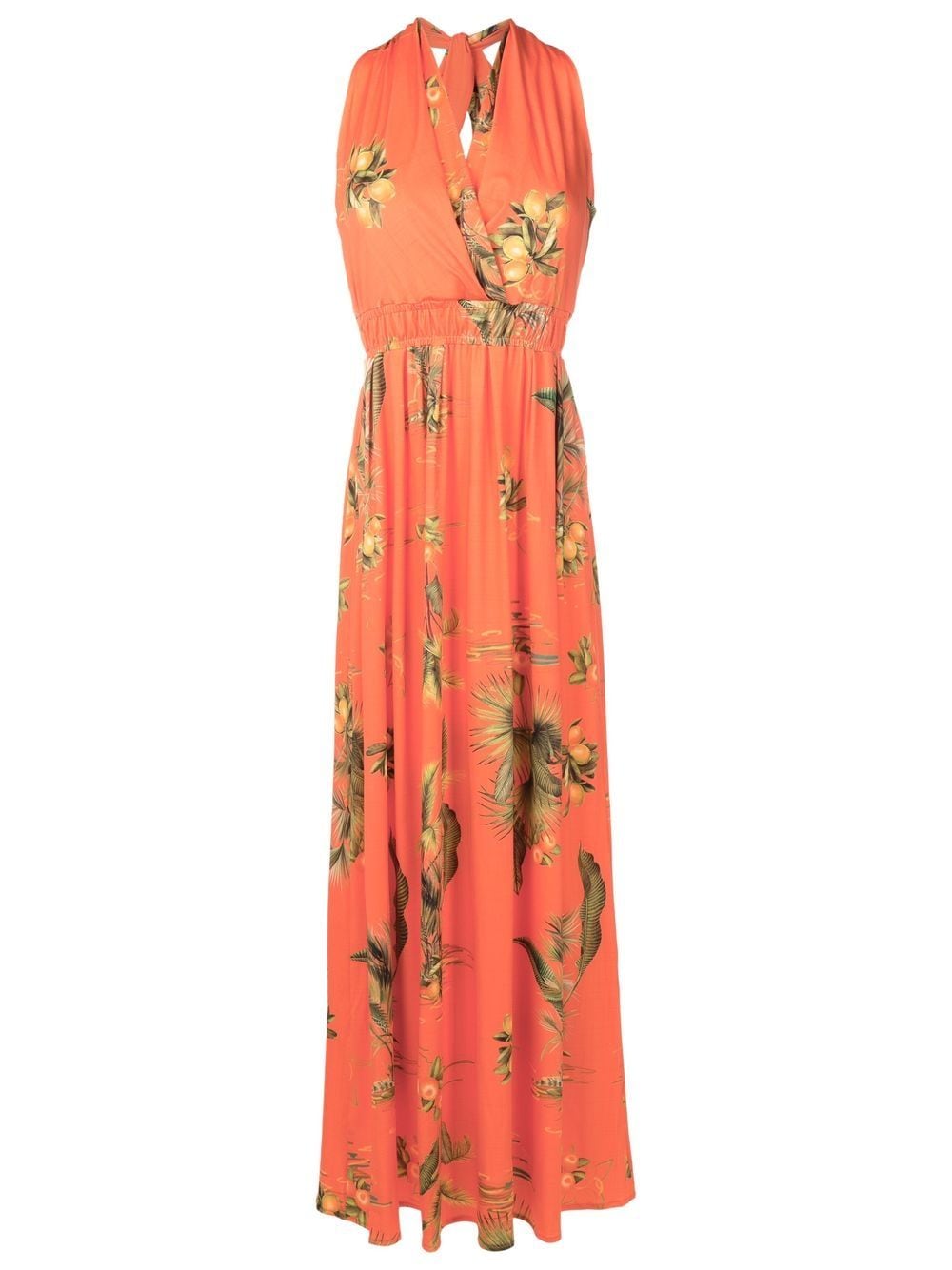 Lygia & Nanny floral-print halterneck dress - Orange von Lygia & Nanny