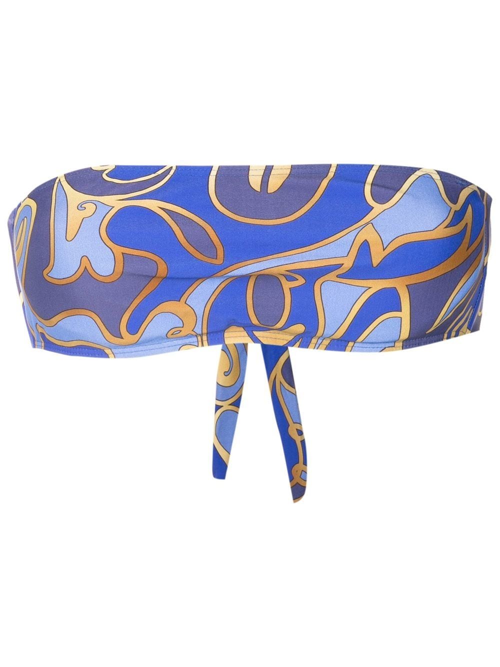 Lygia & Nanny graphic-print bandeau bikini - Blue von Lygia & Nanny