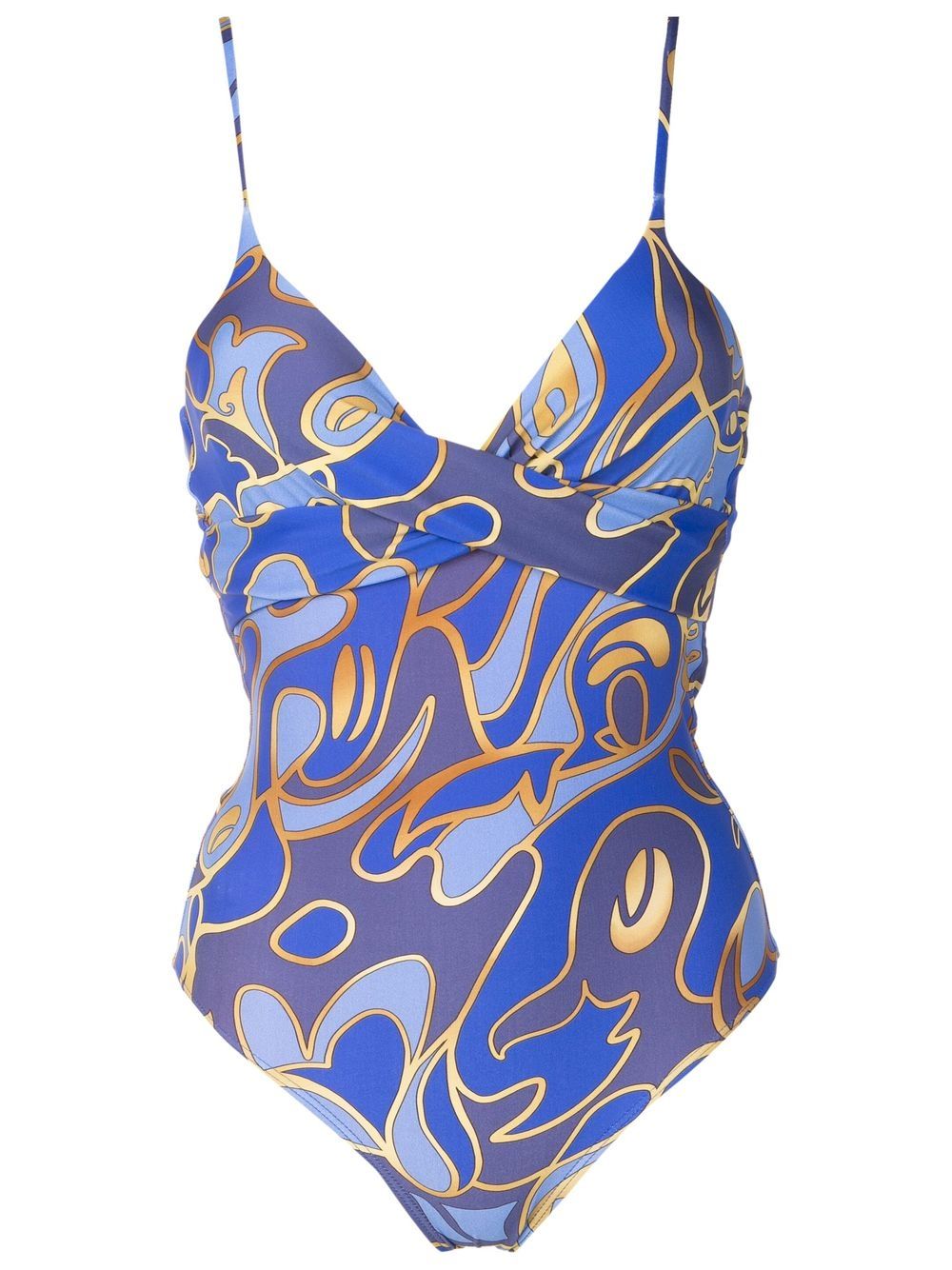 Lygia & Nanny graphic-print swimsuit - Blue von Lygia & Nanny