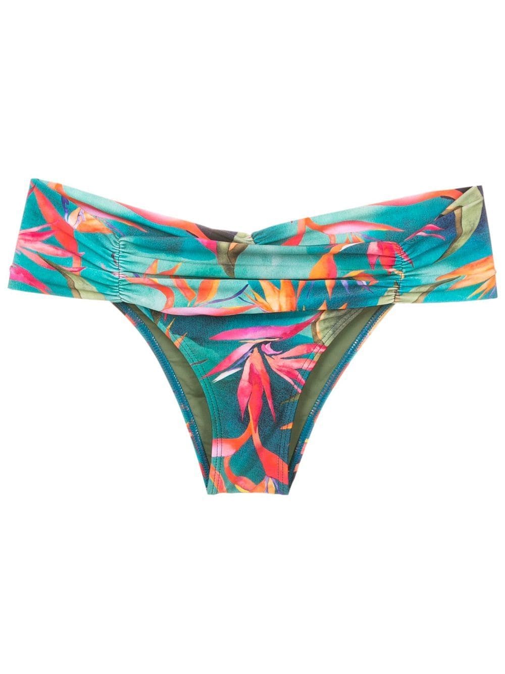 Lygia & Nanny ruched waist bikini bottoms - Blue von Lygia & Nanny