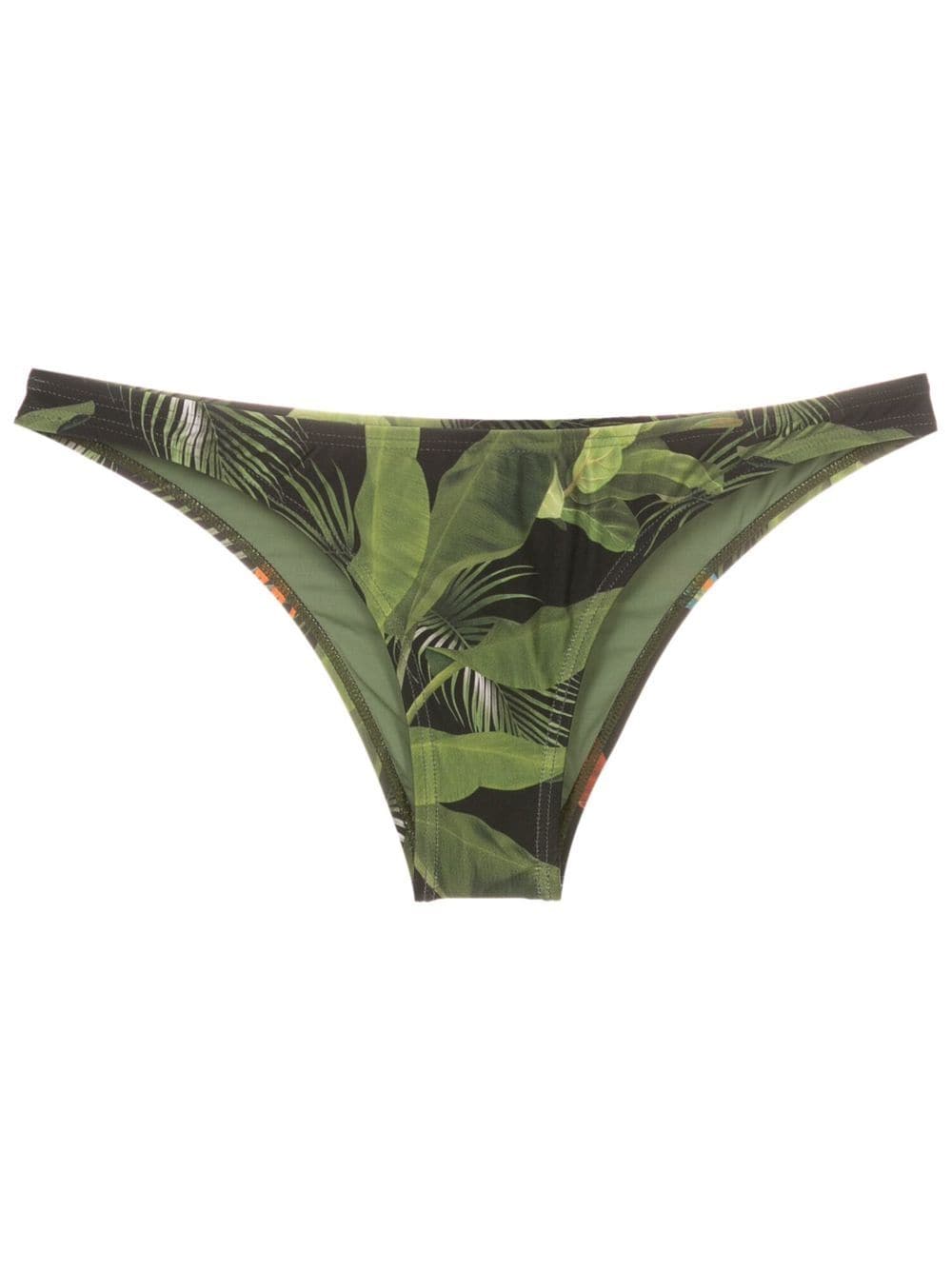 Lygia & Nanny tropical-print low-rise bikini bottoms - Green von Lygia & Nanny