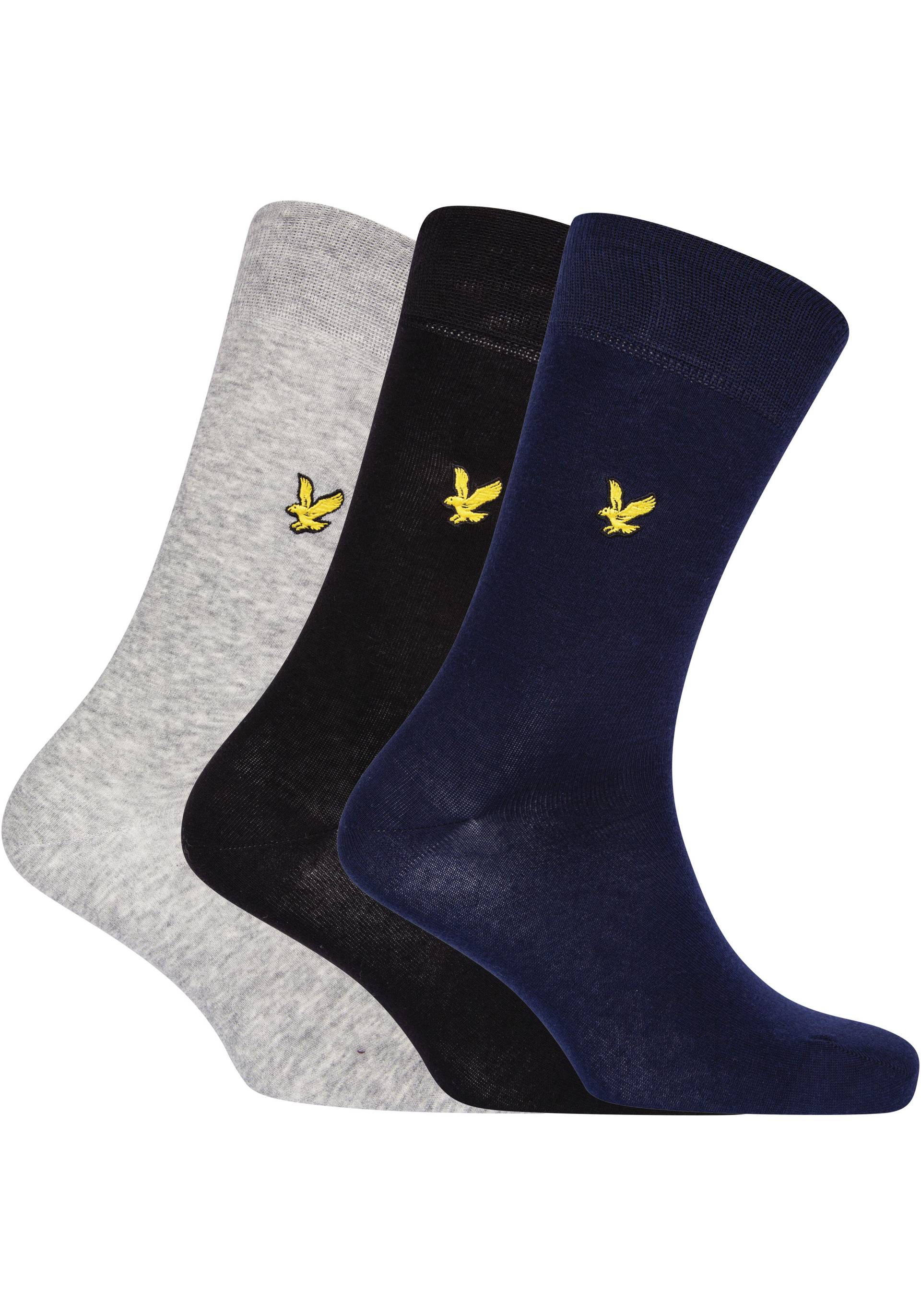 Lyle & Scott Socken »ANGUS«, (Packung, 3 Paar), mit Logostickerei von Lyle & Scott