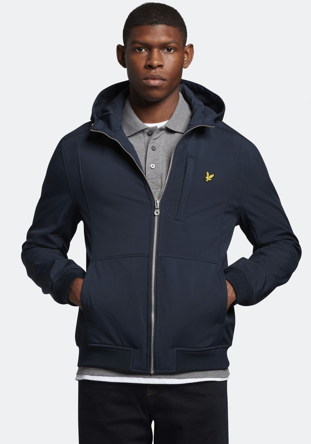 Lyle & Scott Softshelljacke, mit Kapuze von Lyle & Scott