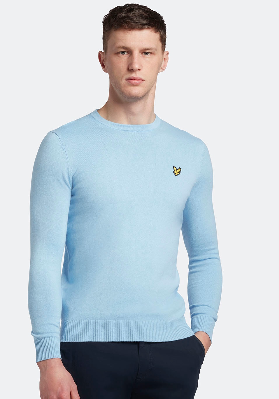 Lyle & Scott Strickpullover, mit Logostickerei auf der Brust von Lyle & Scott