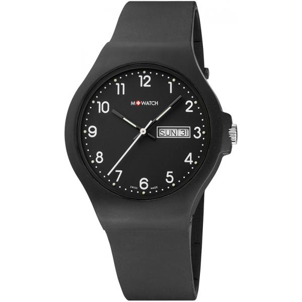M-WATCH Core 42, Schweizer XL Quartzuhr Tag Datum schwarz M-WATCH Core 42, Schweizer XL Quartzuhr Tag Datum schwarz von M-WATCH
