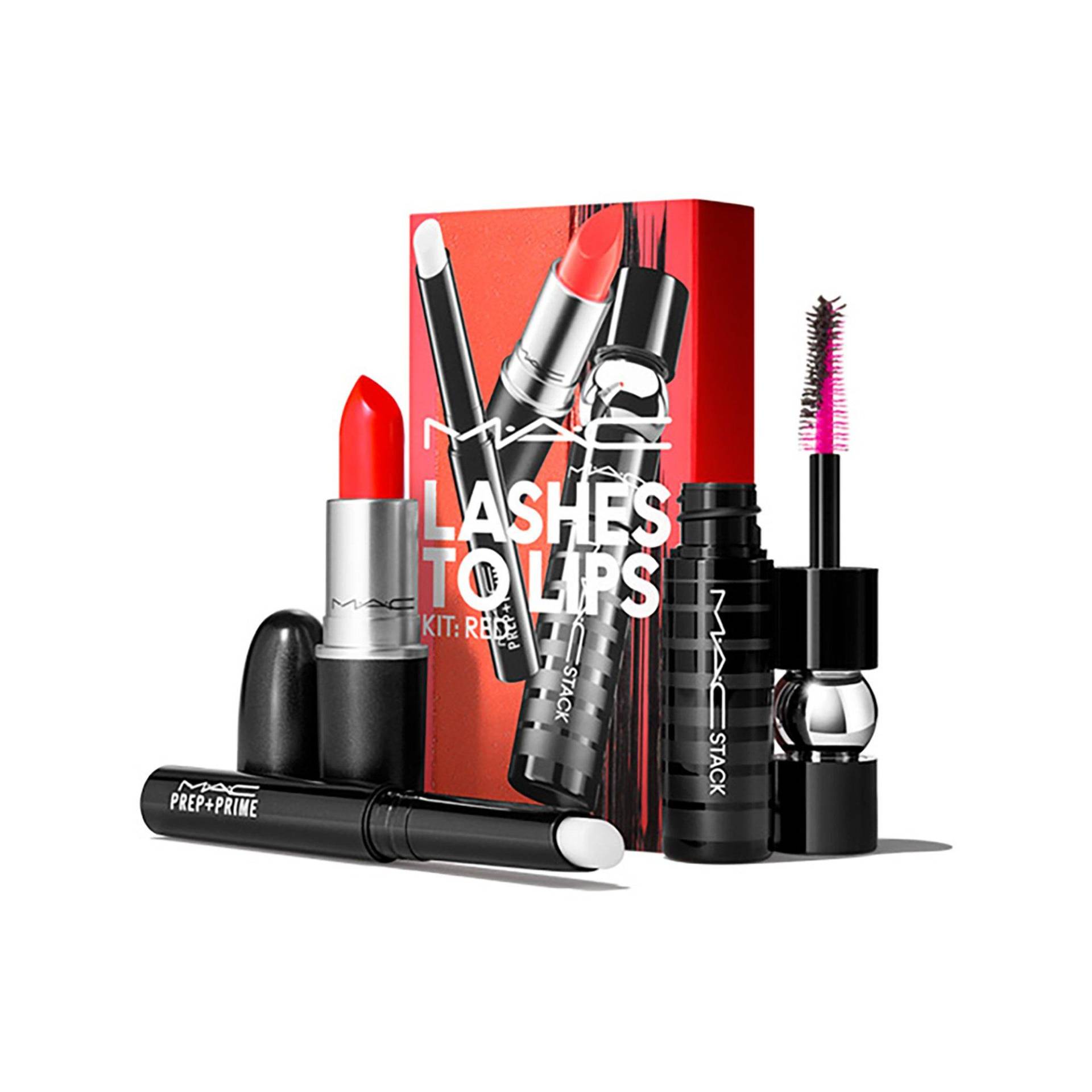 Lashes To Lips Kit Red Damen Rot Set von MAC Cosmetics