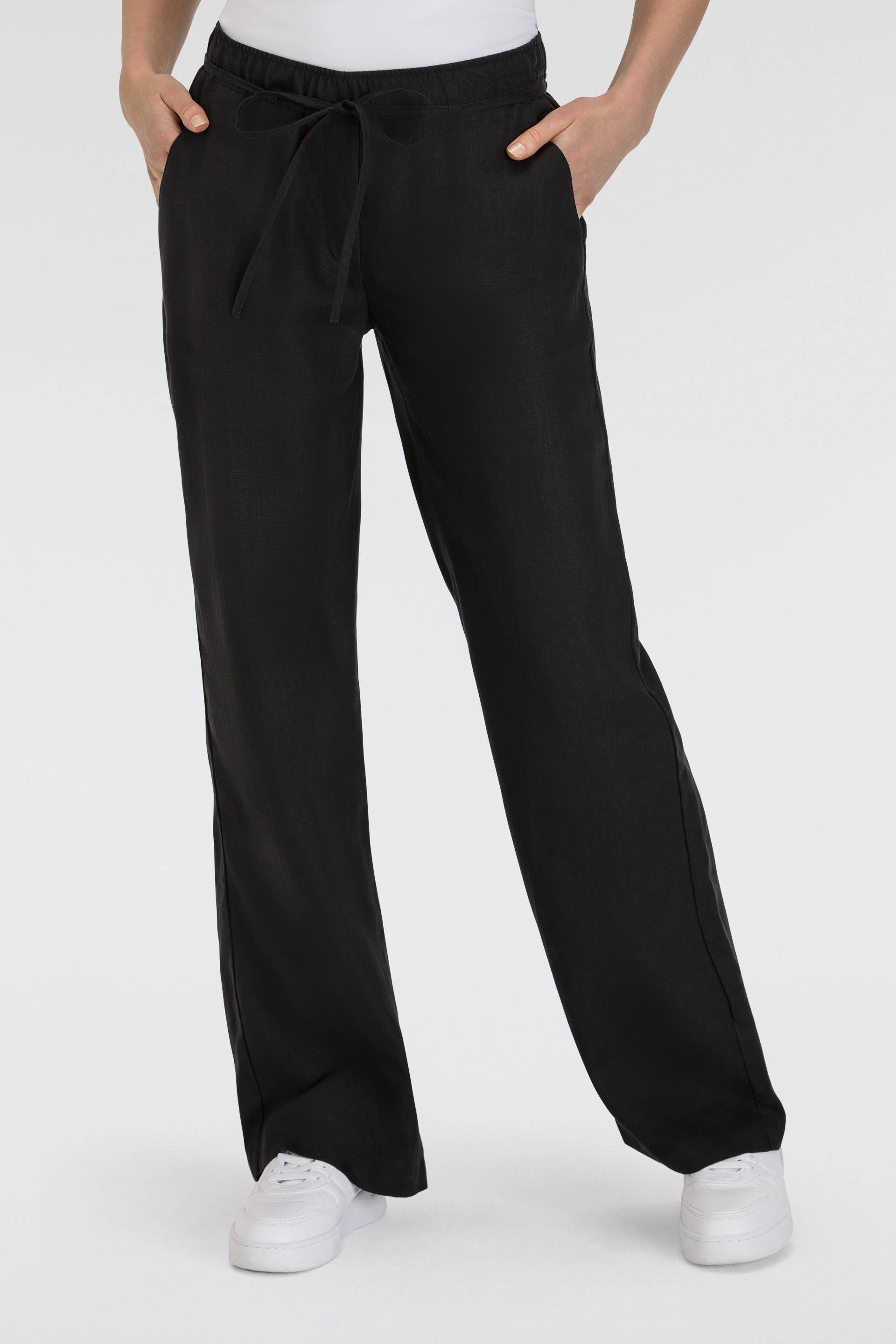 MAC Leinenhose »CHIARA BELT«, Wide Fit, mit geradem, weitem Bein MAC Leinenhose »CHIARA BELT«, Wide Fit, mit geradem, weitem Bein von MAC