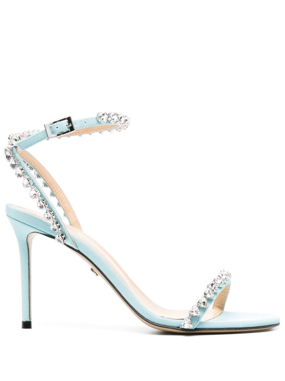 MACH & MACH 95mm rhinestone-embellished sandals - Blue von MACH & MACH