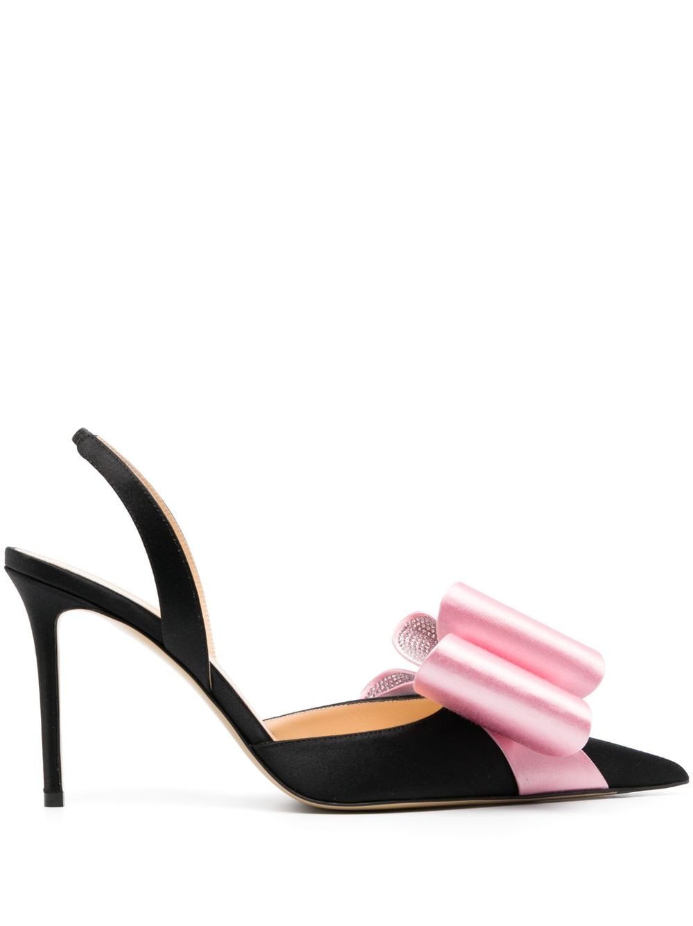 MACH & MACH bow-detail slingback pumps - Black von MACH & MACH