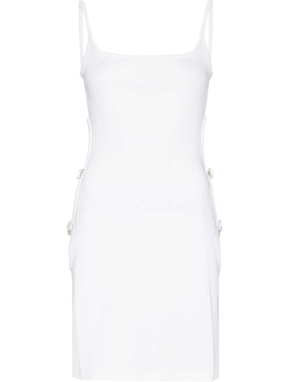 MACH & MACH crystal-bow cutout minidress - White von MACH & MACH