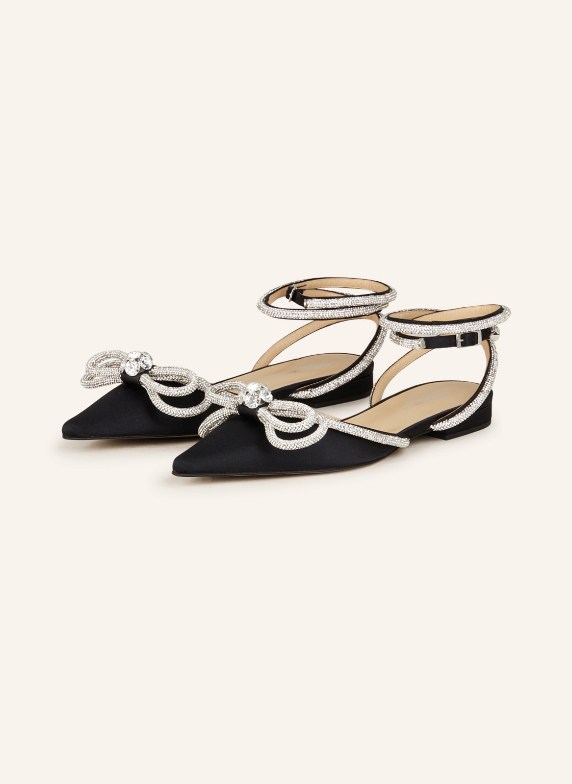 Mach & Mach Slingballerinas Double Bow schwarz Mach & Mach Slingballerinas Double Bow schwarz von MACH & MACH