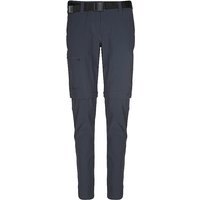 MAIER Damen ZipOff-Wanderhose Inara Slim Zip grau | 42 (kurz) von MAIER