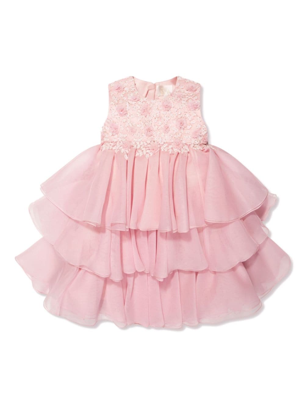 MAISON AVA Lumi floral-embroidered tulle dress - Pink von MAISON AVA