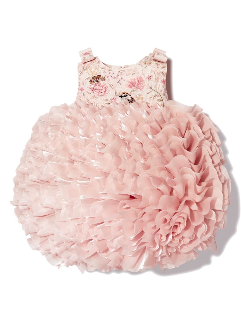 MAISON AVA Pomme embroidered dress - Pink von MAISON AVA