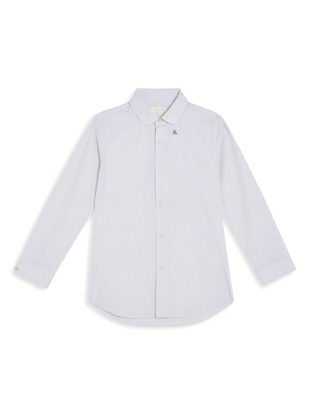 MAISON AVA striped button-up shirt - White von MAISON AVA