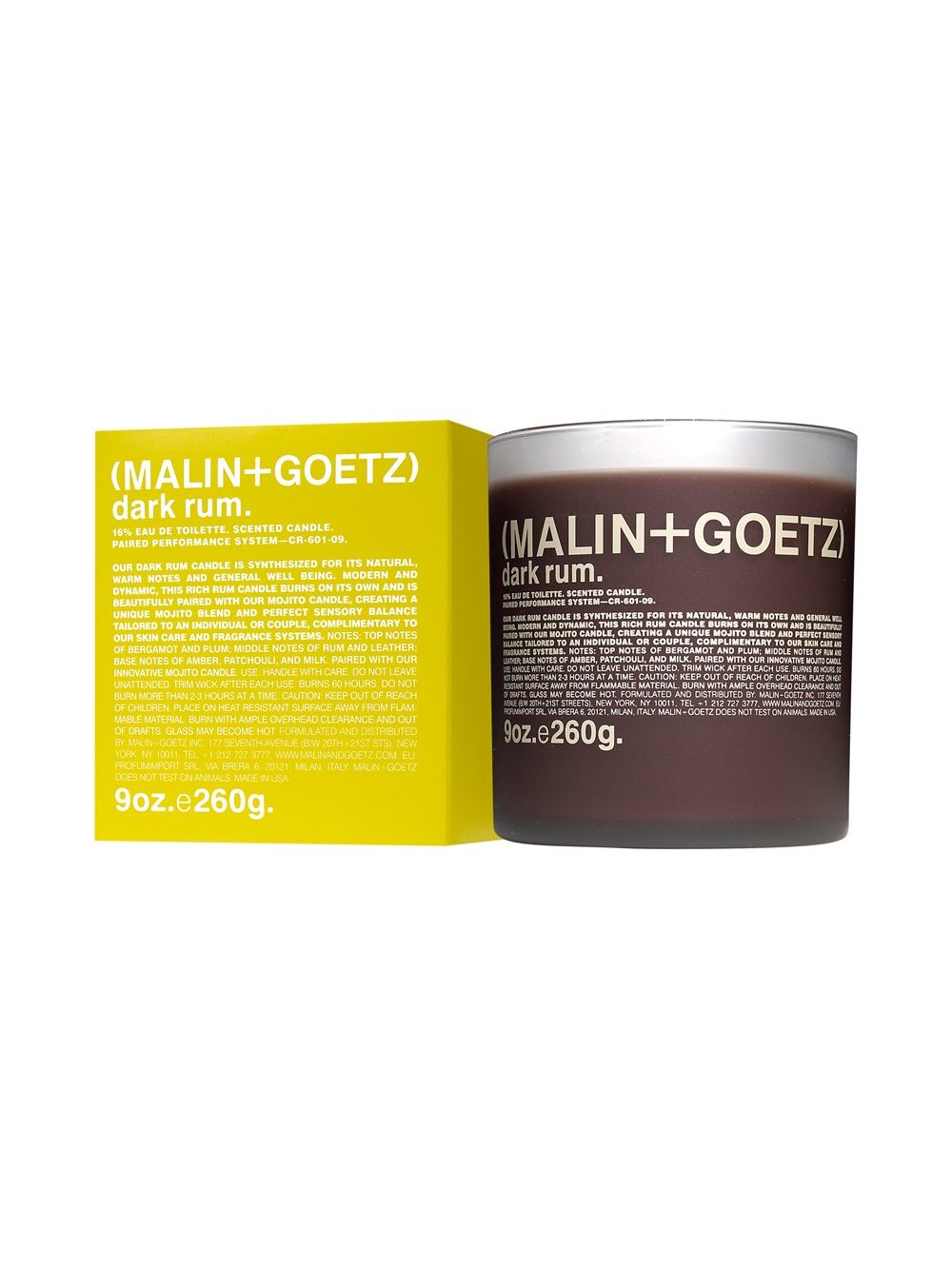 MALIN+GOETZ Dark Rum scented candle (260g) - Brown von MALIN+GOETZ