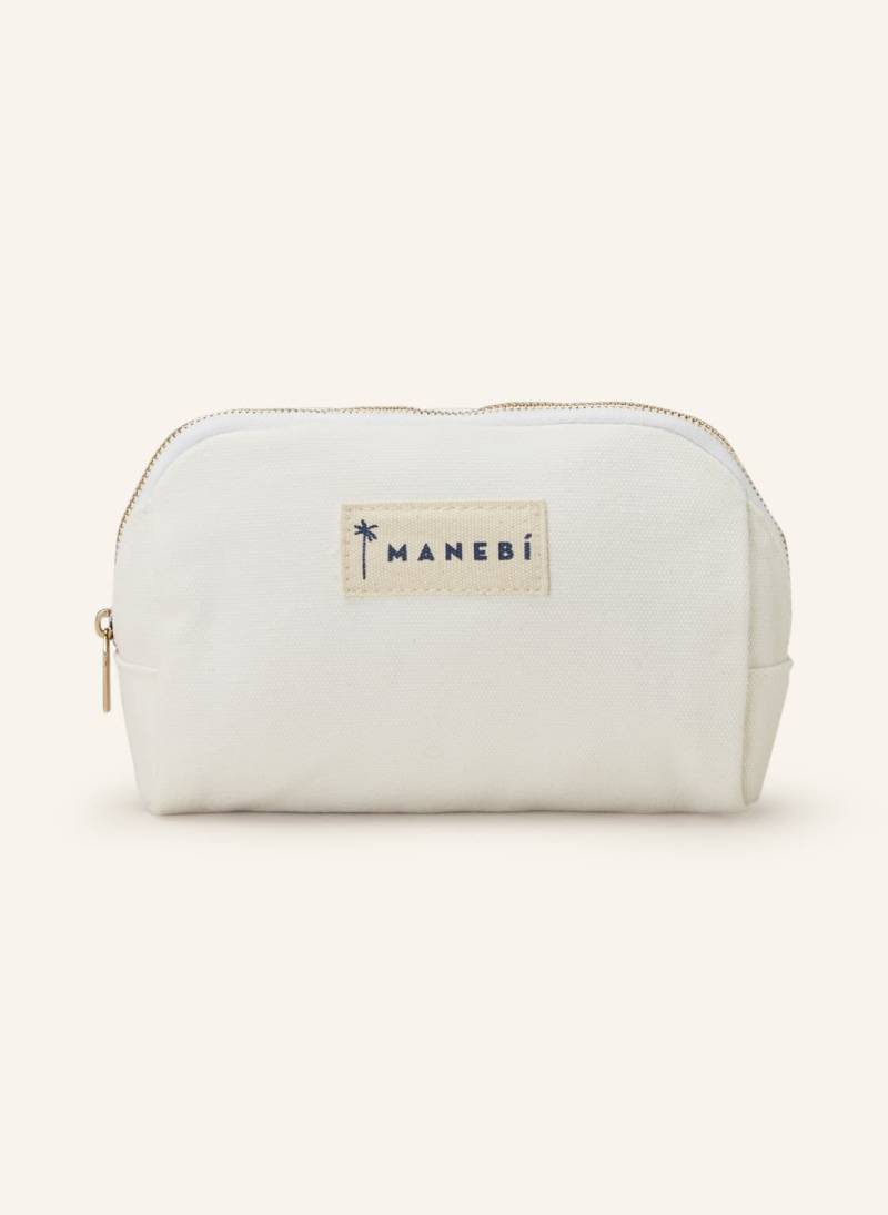 Manebí Kulturtasche Medium Beauty weiss von MANEBÍ