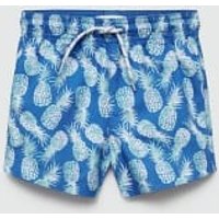 Badeshorts mit Ananas-Motiv von MANGO BABY