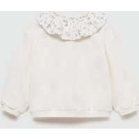 Baumwoll-Sweatshirt mit Rüschen Baumwoll-Sweatshirt mit Rüschen von MANGO BABY