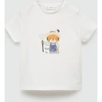 Baumwoll-T-Shirt mit Motiv von MANGO BABY