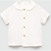 Hemd aus Crinkle-Baumwolle Hemd aus Crinkle-Baumwolle von MANGO BABY