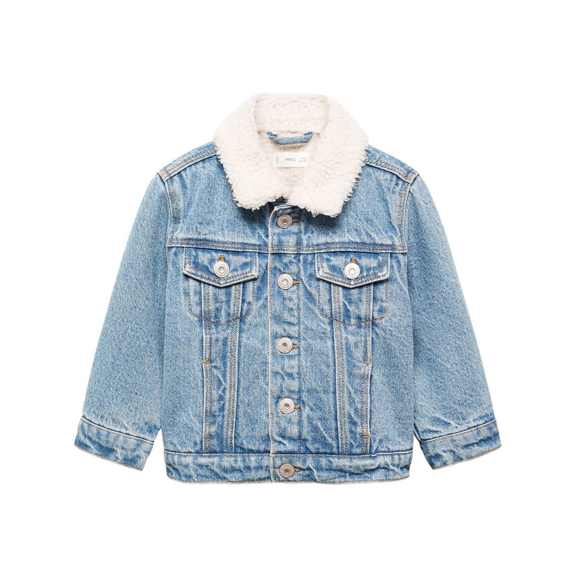 Jeansjacke Mit Knöpfen Unisex Medium Stoned 18-24M von MANGO BABY