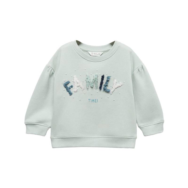 Sweatshirt Unisex Aquablau 12-18M von MANGO BABY