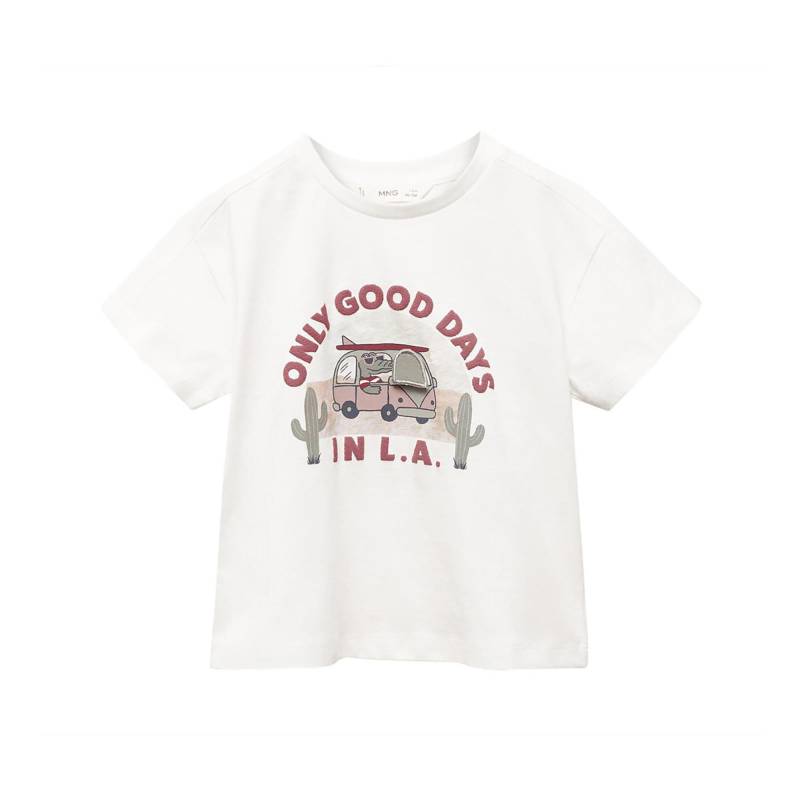 T-shirt, Kurzarm Unisex Offwhite 18-24M von MANGO BABY