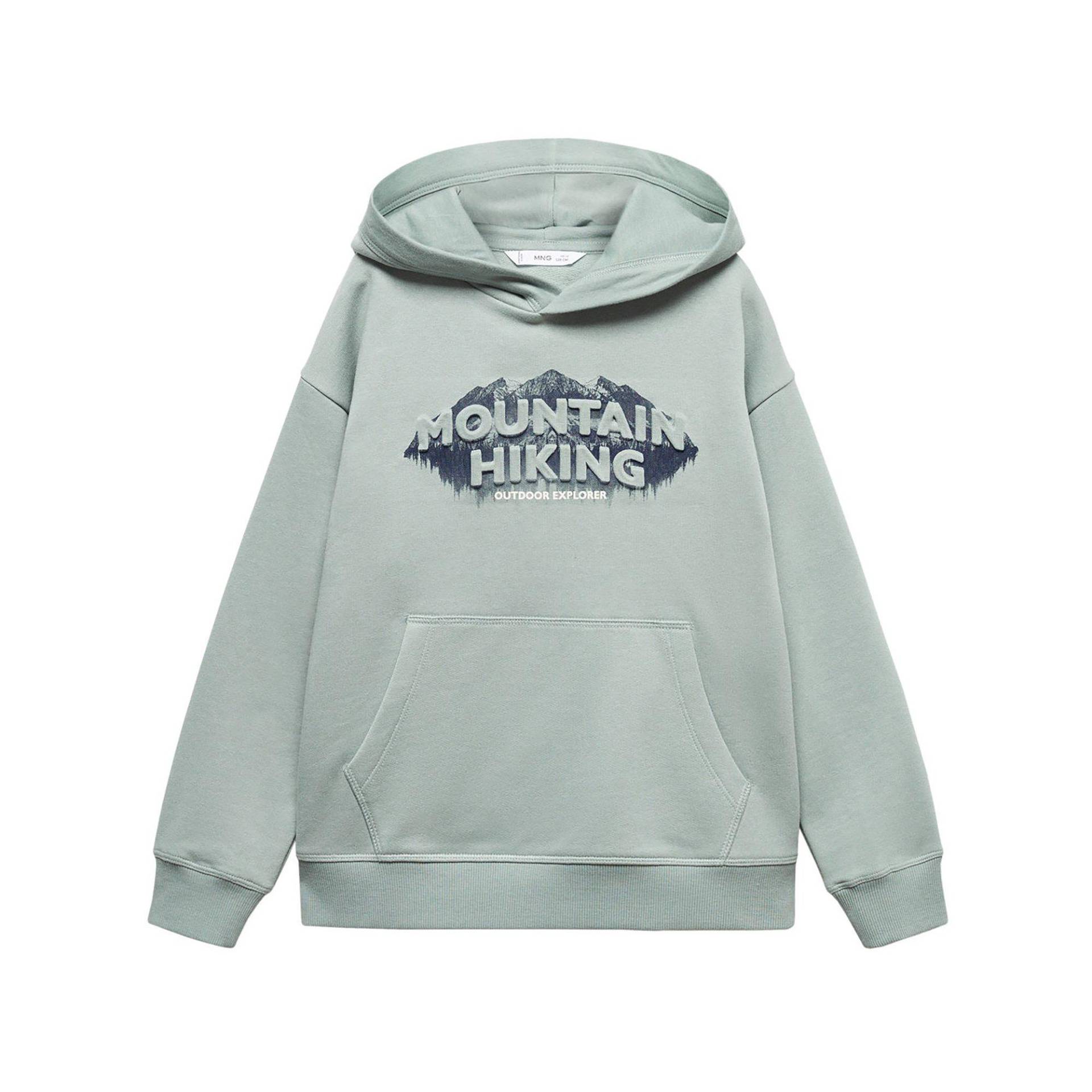 Hoodie Jungen Hellgrün 8A von MANGO Kids