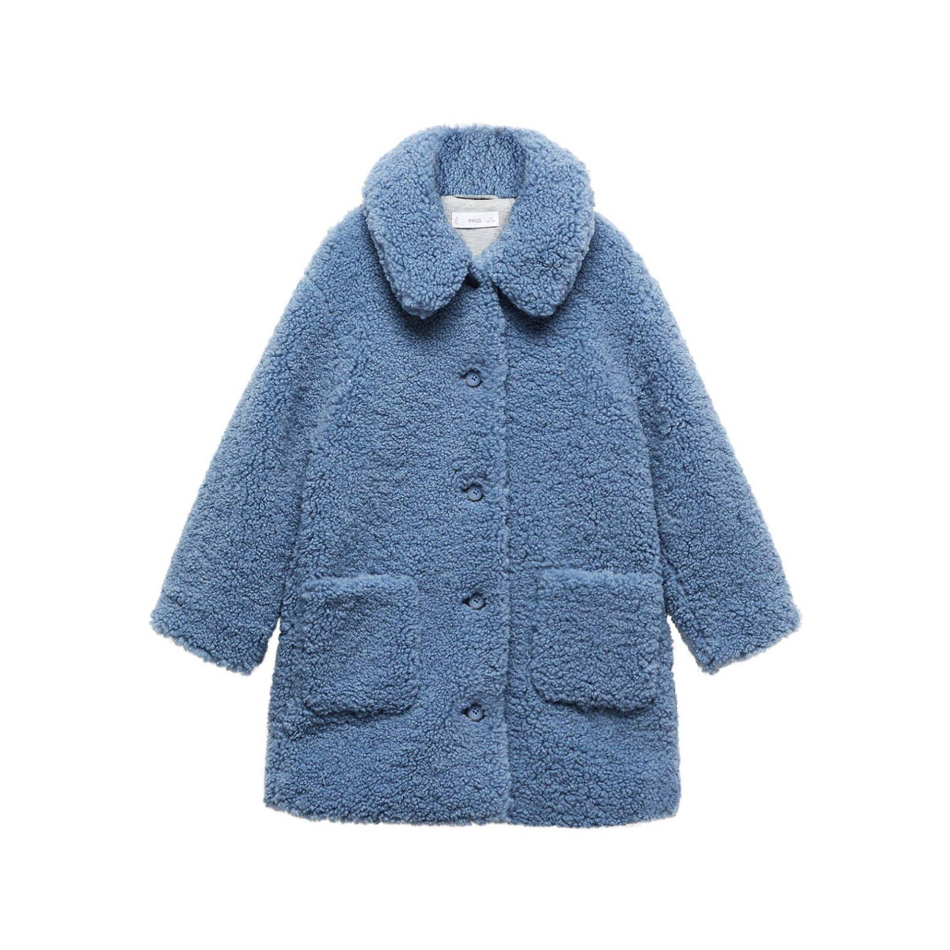 Jacke Mädchen Taubenblau 10A von MANGO Kids