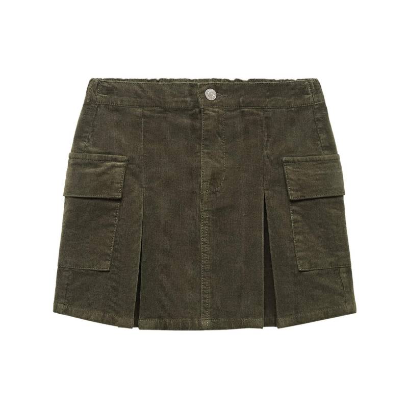 Midi Rock Mädchen Khaki 10A von MANGO Kids