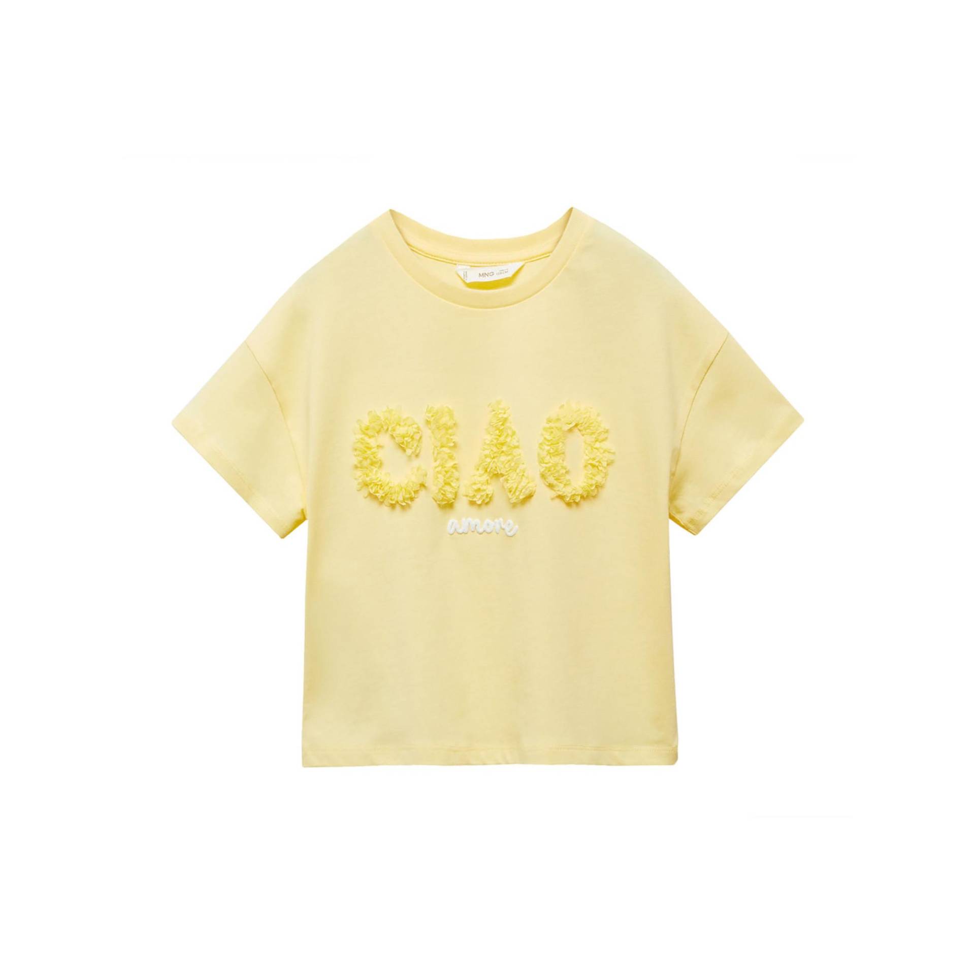 T-shirt Mädchen Gelb  10A von MANGO Kids