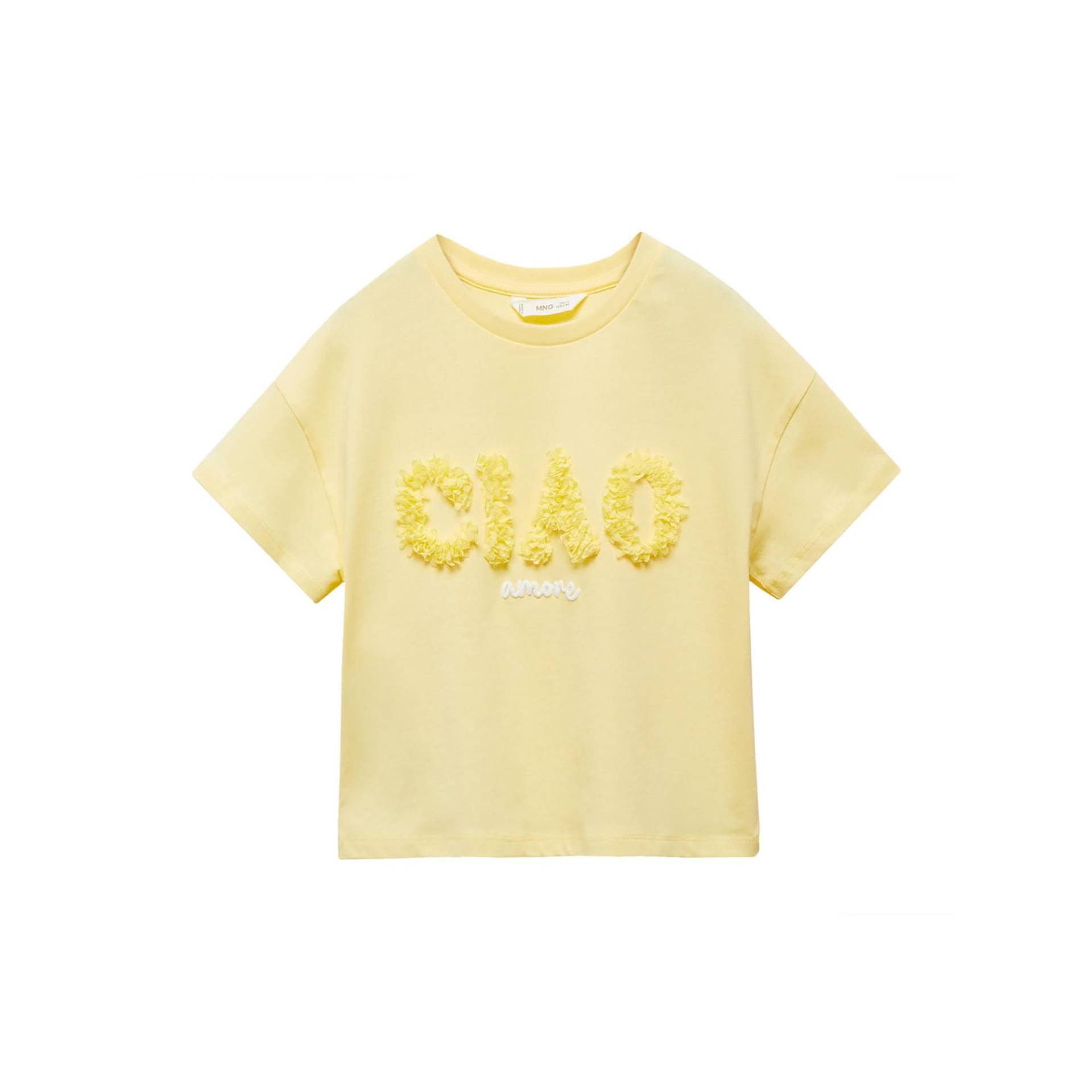 T-shirt Mädchen Gelb  12A von MANGO Kids