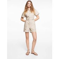 Kurzer Overall mit Gürtel von MANGO TEEN