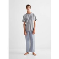 Langer Pyjama mit Streifen von MANGO TEEN