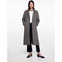 Wollmantel mit Hahnentritt von MANGO TEEN