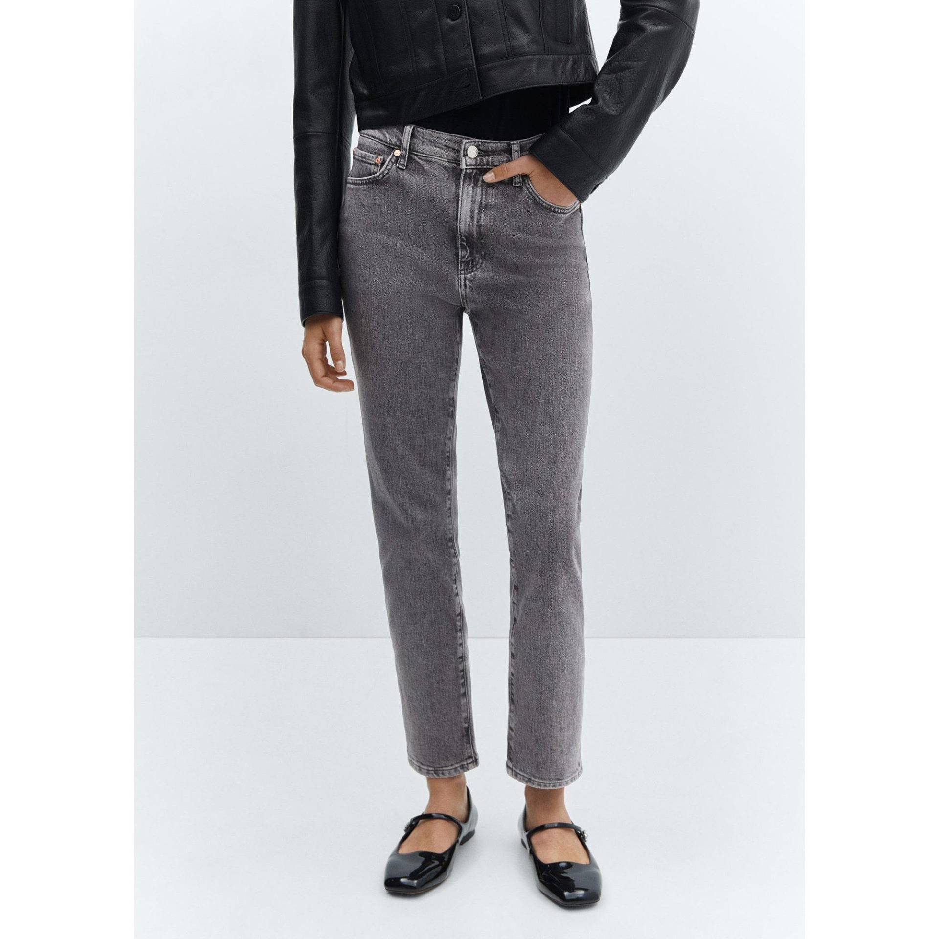 Jeans Damen Grau  36 von MANGO