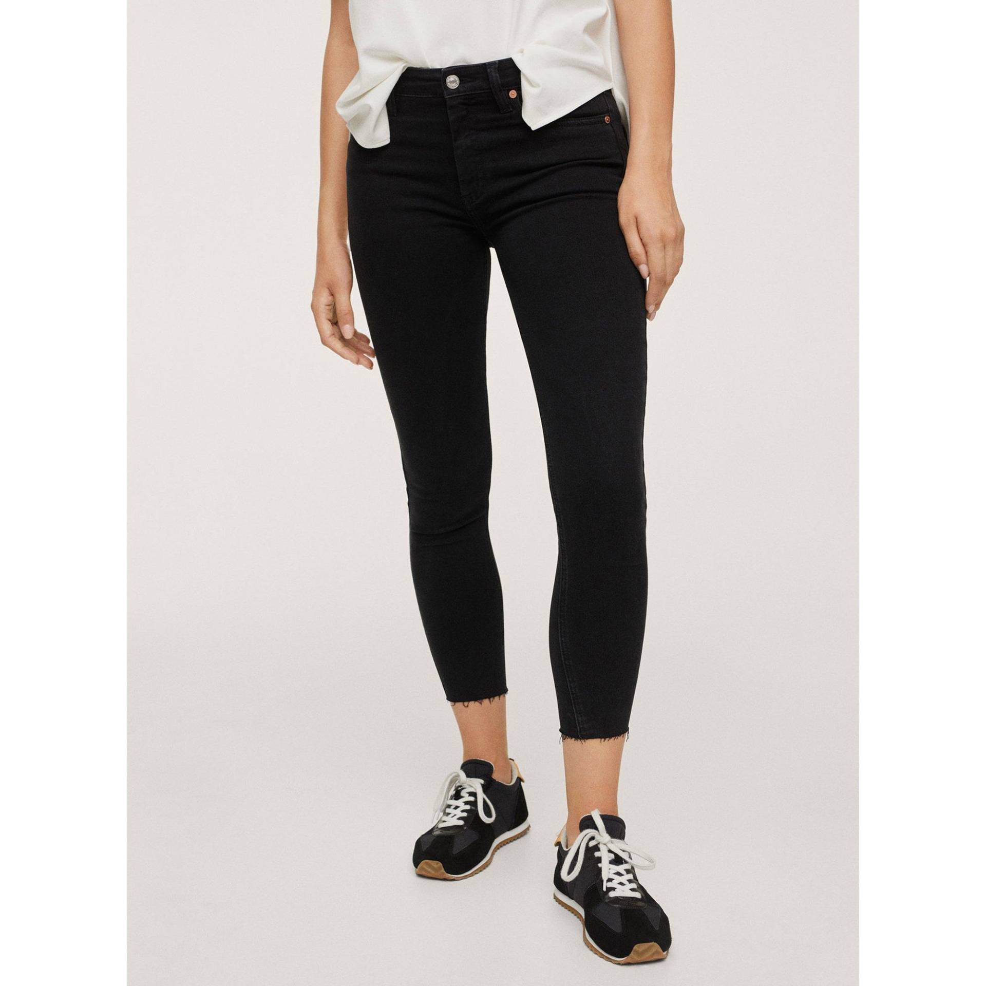 Jeans, Skinny Fit Damen Black Stoned 36 von MANGO