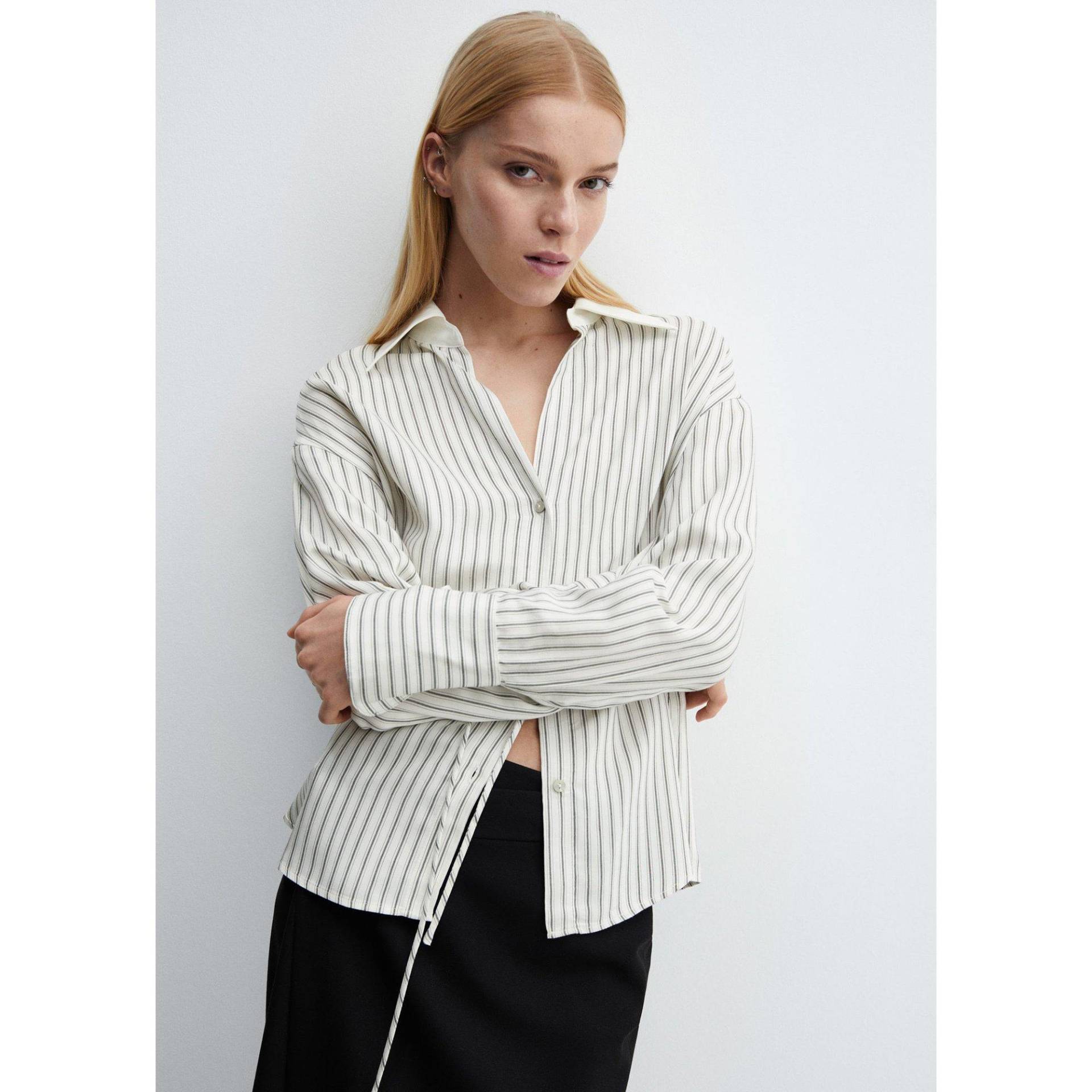 Shirt, Langarm Damen Café  M von MANGO