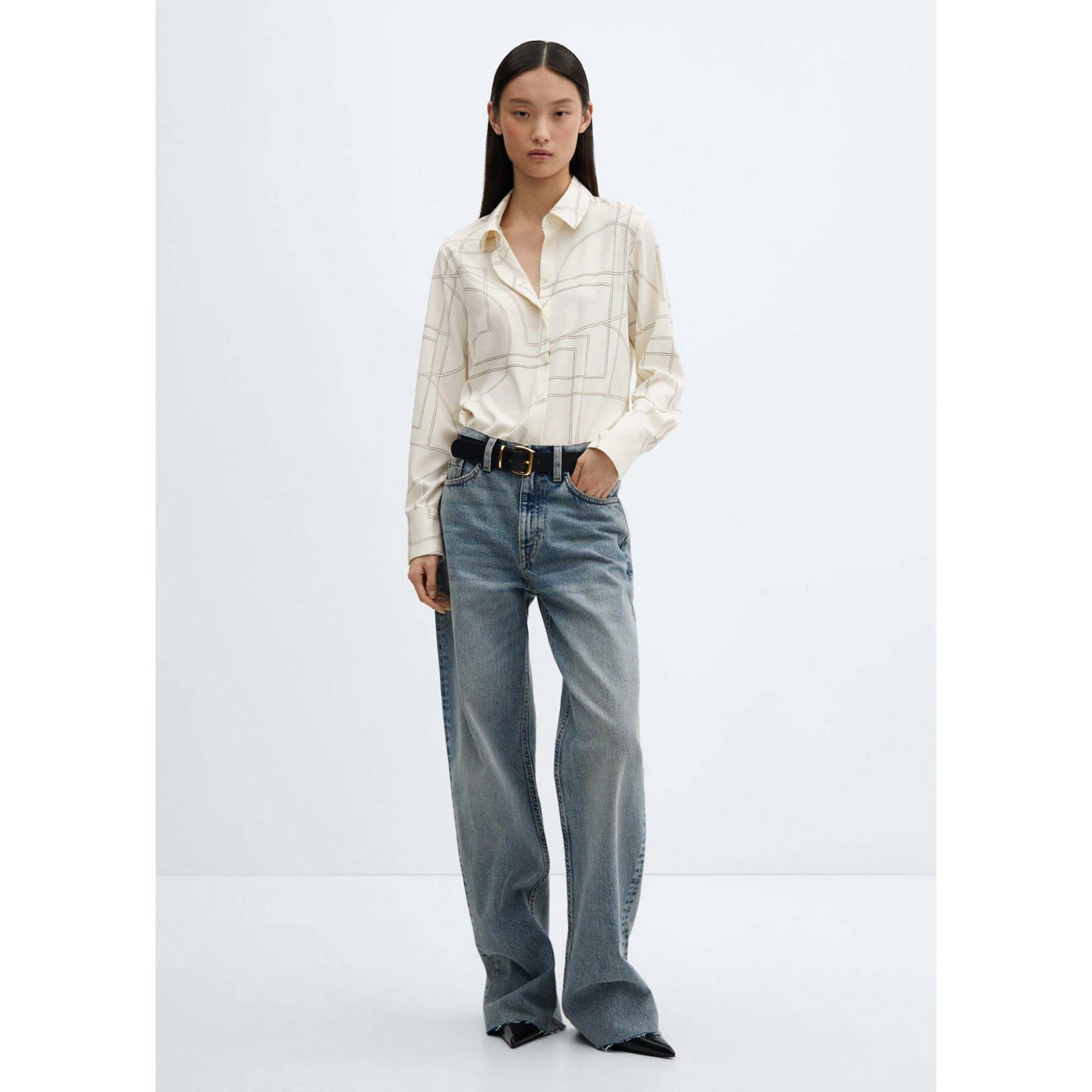 Shirt, Langarm Damen Café  XS von MANGO