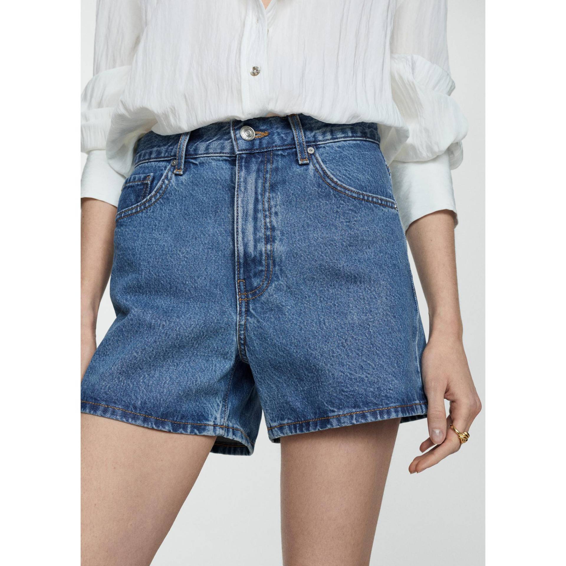 Shorts Damen Blau  34 von MANGO