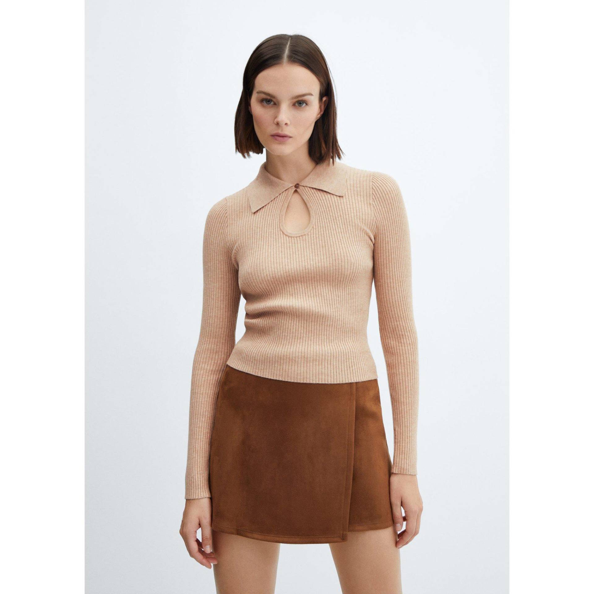 Sweatshirt Damen Camel L von MANGO