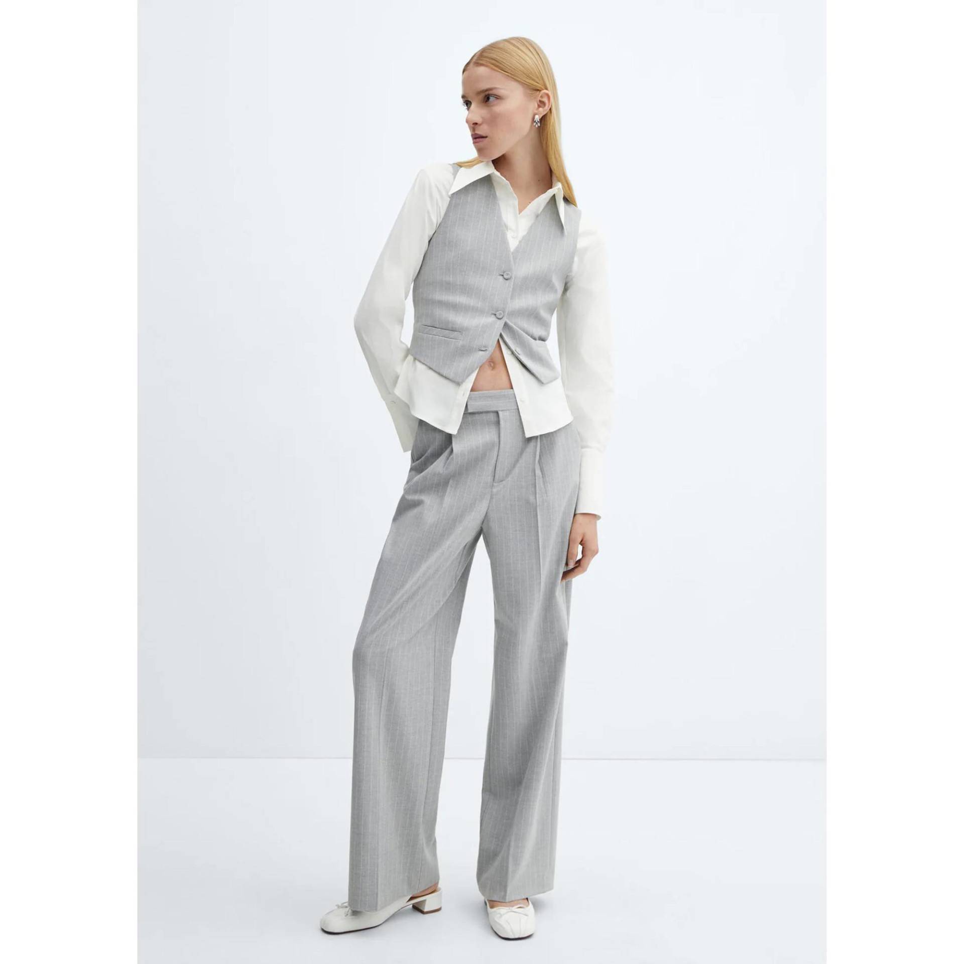 Weste Damen Grau Melange XS von MANGO