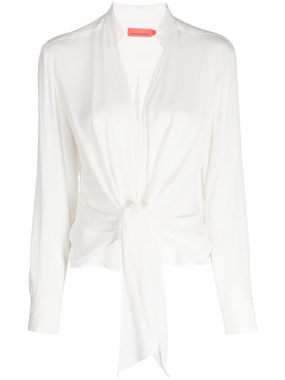 MANNING CARTELL Interplay V-neck blouse - White von MANNING CARTELL
