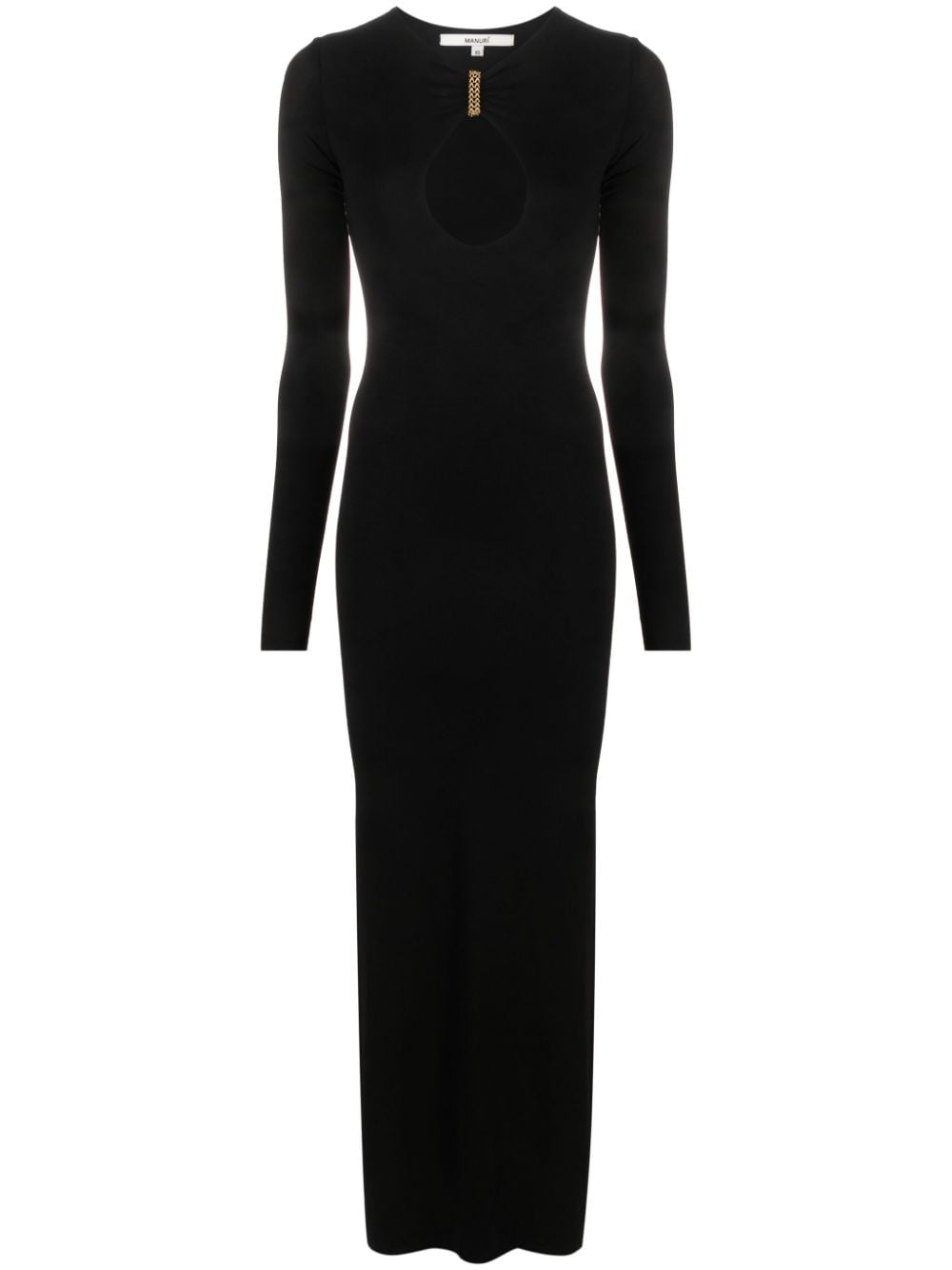 MANURI Mary Jean chain-link midi dress - Black von MANURI