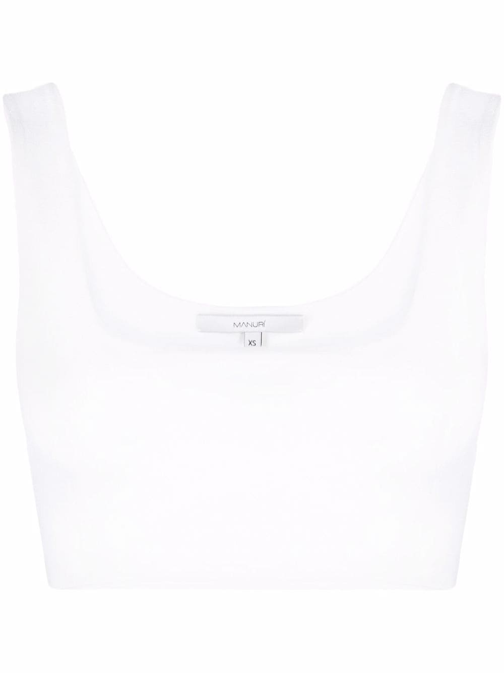 MANURI Miss Jane sleeveless cropped top - White von MANURI