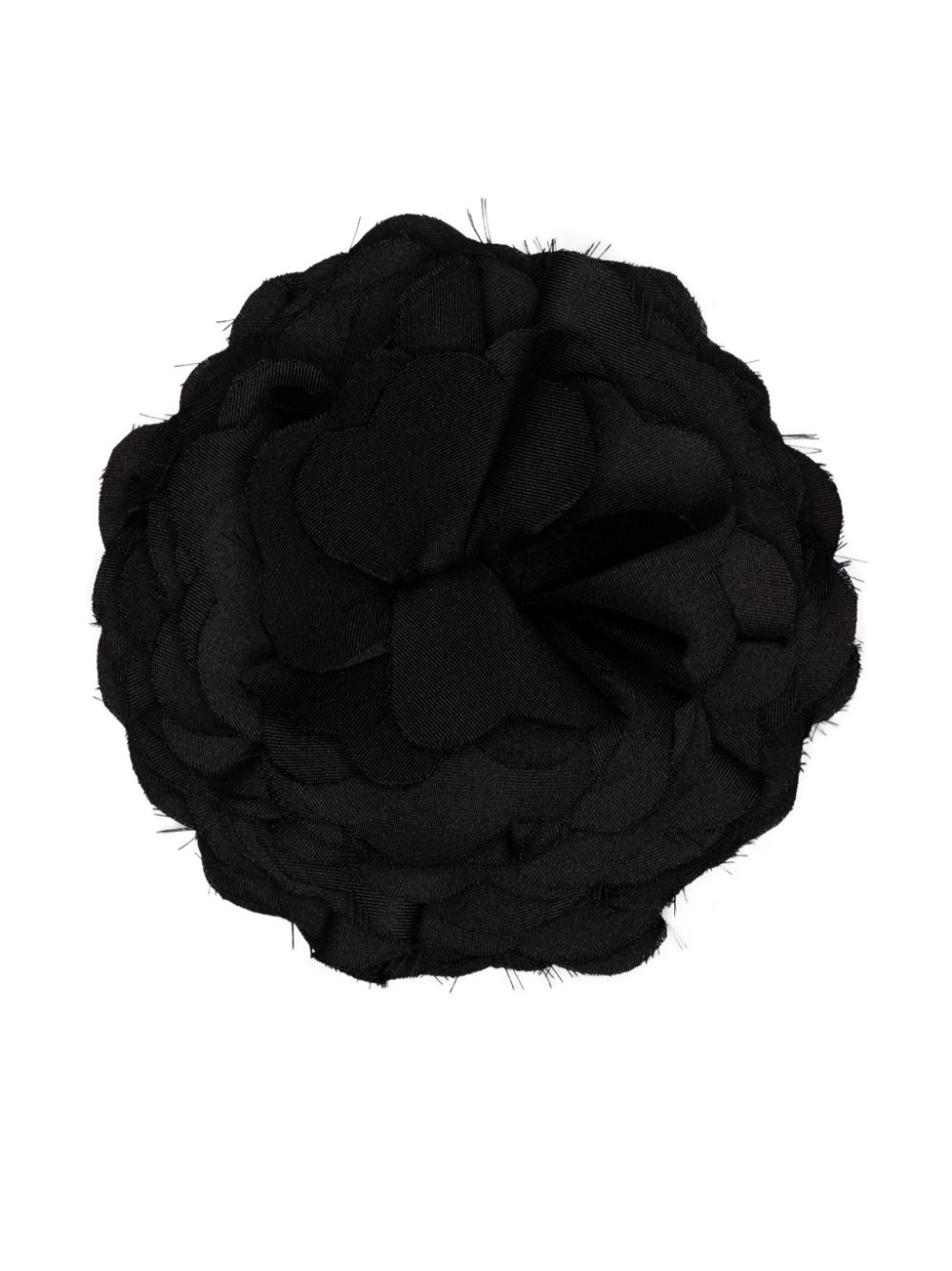 MANURI New Romance floral silk brooch - Black von MANURI