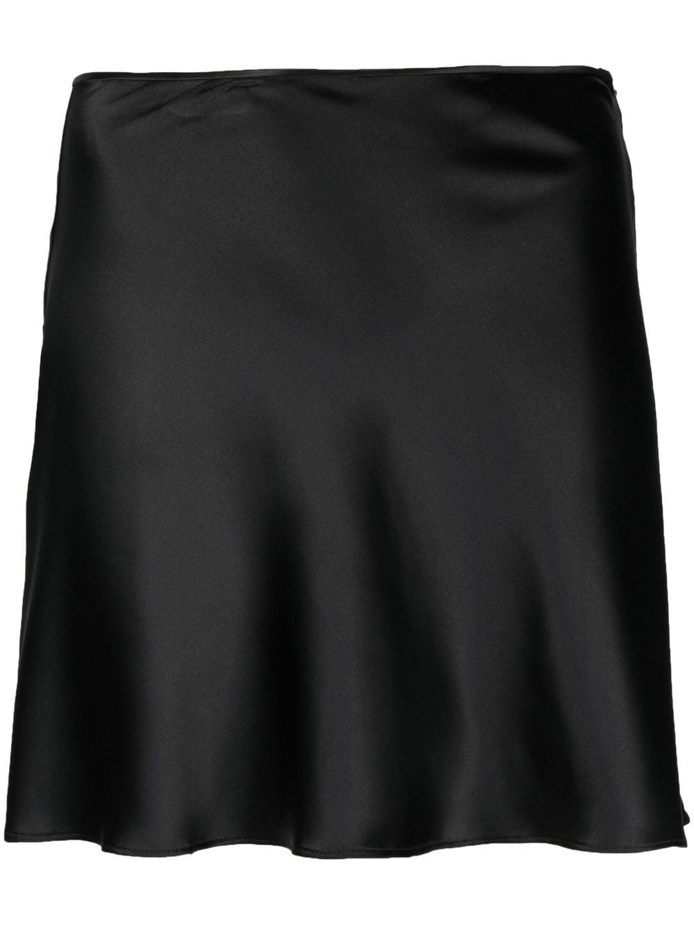 MANURI silk A-line skirt - Black von MANURI